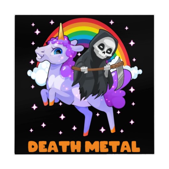 Goth Rock Satan Unicorn Festivals Death Metal Mahjong Mats