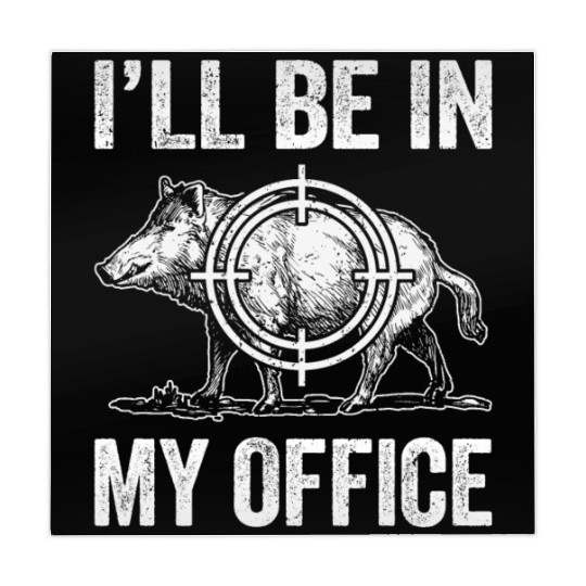 Boar Hunting Funny Wild Hog Hunter Mahjong Mats