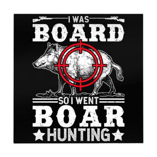 Boar Hunting Funny Wild Hog Hunter Mahjong Mats