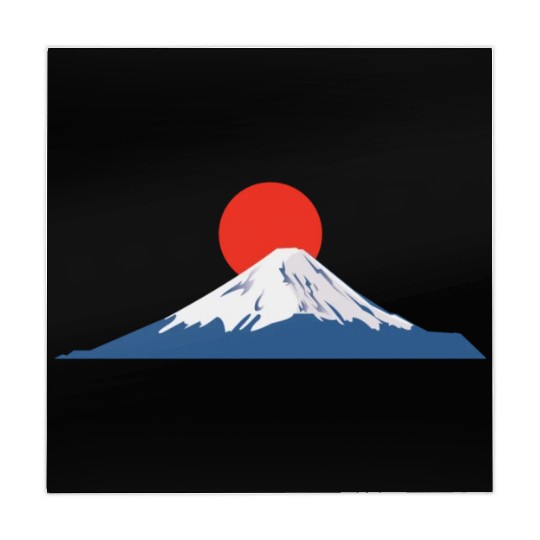 Japanese dawn on Mount Fuji Mahjong Mats