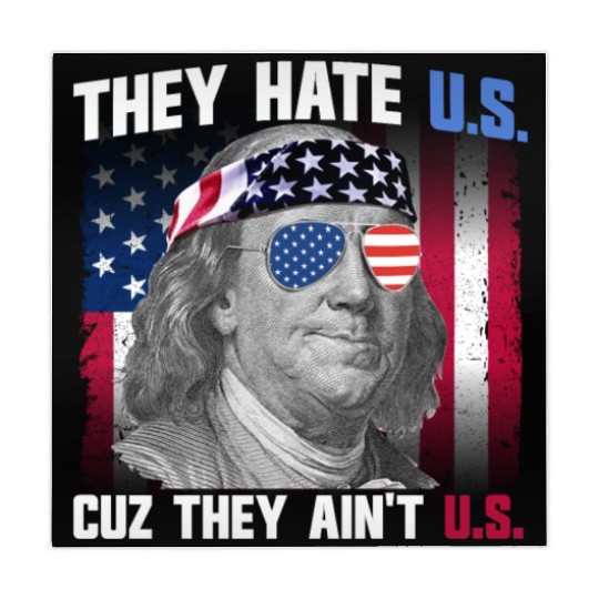 They Hate US Cuz They Ain't US Ben Franklin Mahjong Mats