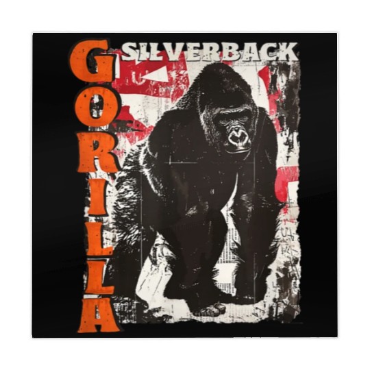 Gorilla Monkey Growling Silverback Mahjong Mats