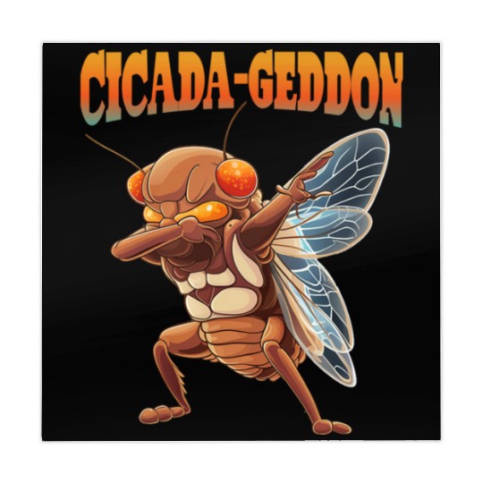Funny Dabbing Cicada 2024 Dab Mahjong Mats