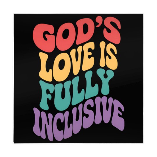 God's Love is Fully Inclusive Christian Jesus LGBT Mahjong Mats