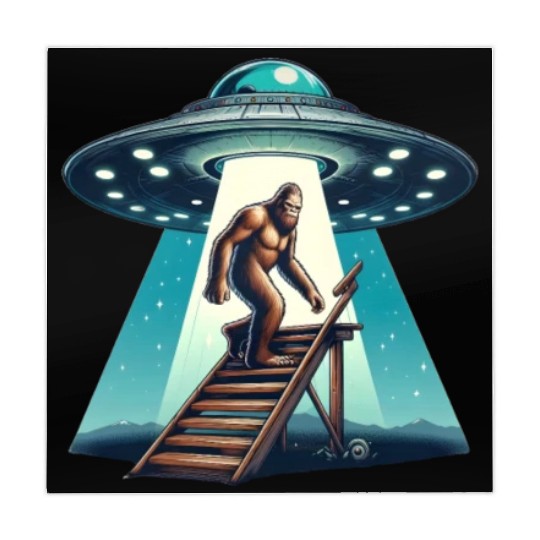 Bigfoot and the UFO Mahjong Mats