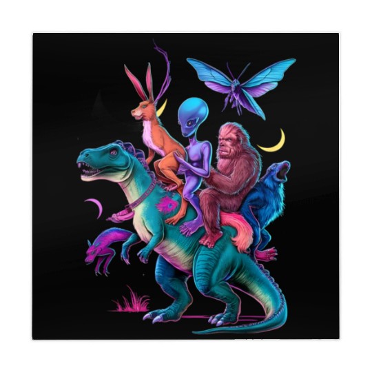 Cryptozoology Cryptid Bigfoot Jackalope Mothman Mahjong Mats