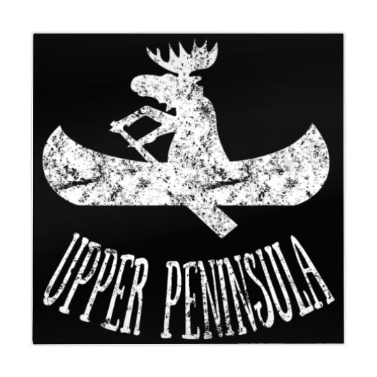 Yooper Moose Upper Peninsula Moose Canoe Mahjong Mats