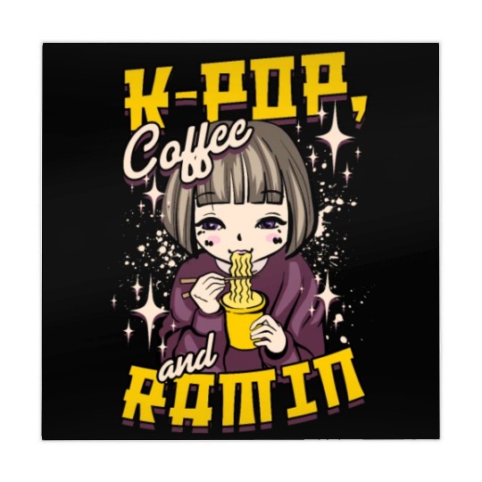 K-Pop Coffee And Ramin Korean Music Mahjong Mats