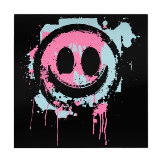 Graffiti Smiley Face - Urban Street Art Mahjong Mats