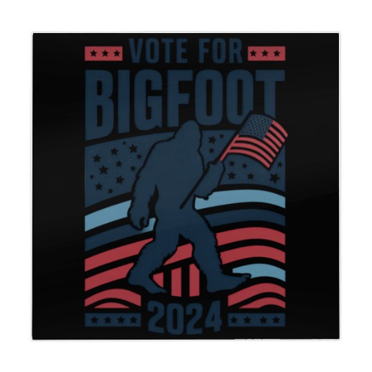 Vote For Bigfoot 2024 Funny Sasquatch Election Mahjong Mats