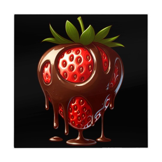 Strawberry chocolate delicious treat dessert Mahjong Mats