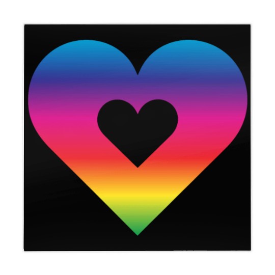 Rainbow Heart Homosexuality LGBT Love Mahjong Mats