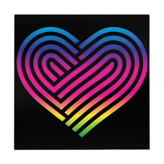 Rainbow Heart Homosexuality LGBT Love Mahjong Mats