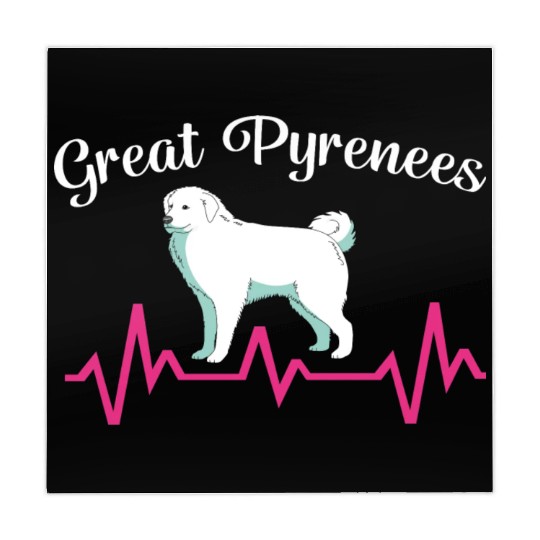 Pet Lover Great Pyrenees Dog Heartbeat Mahjong Mats