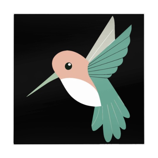 Hummingbird with green beak Mahjong Mats