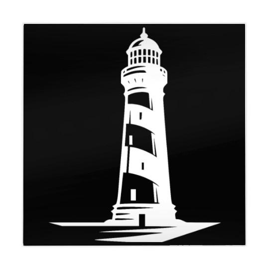 Old Lonely Striped Coastal Lighthouse Mahjong Mats