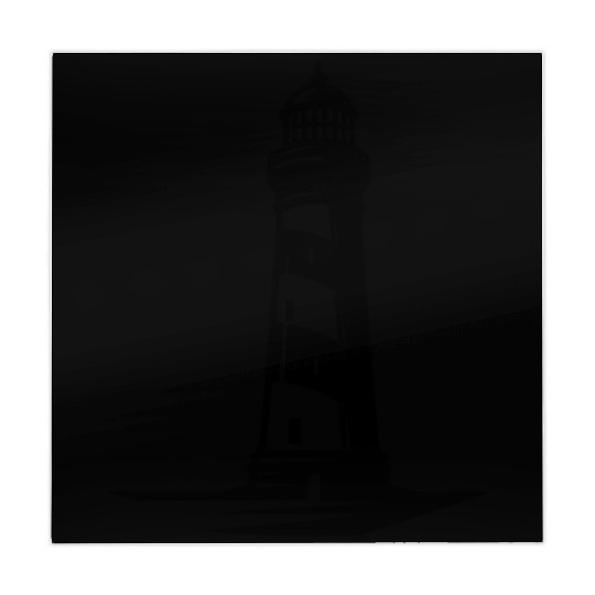 Old Lonely Striped Coastal Lighthouse Mahjong Mats