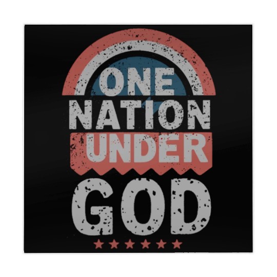 One Nation Under God Christian Pride Retro US Flag Mahjong Mats
