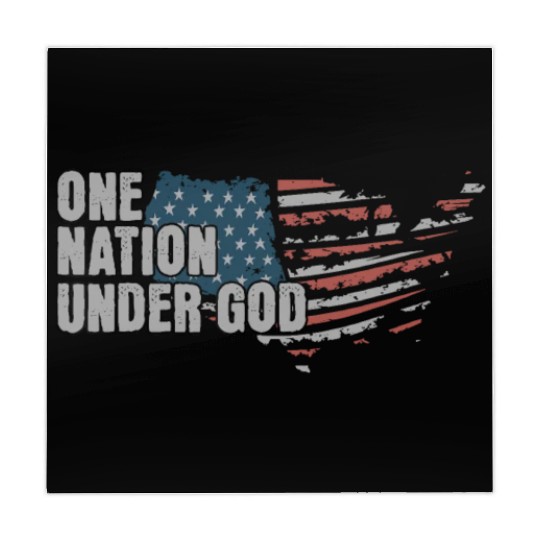 4th Of July One Nation Under God US Flag Faith Mahjong Mats