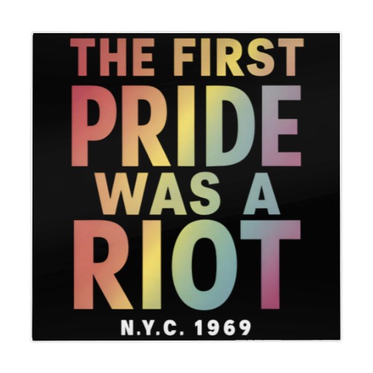 The First Pride Was A Riot LGBT Gay Ally Rainbow Mahjong Mats