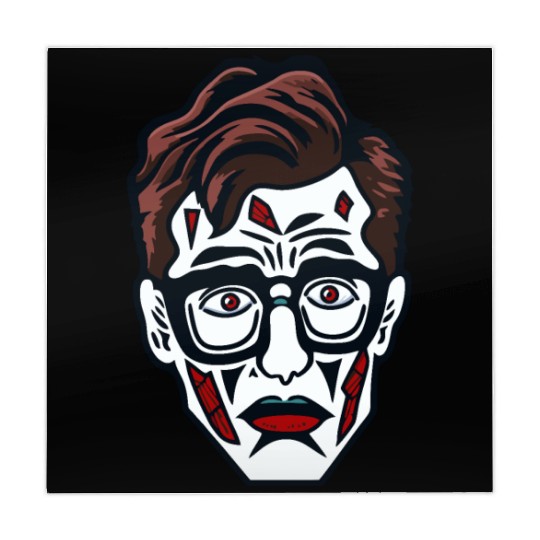 Nerdy Nerd Sad Clown Face Mahjong Mats