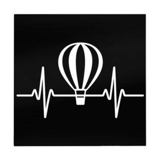 Hot Air Balloon Heartbeat Line Design Mahjong Mats