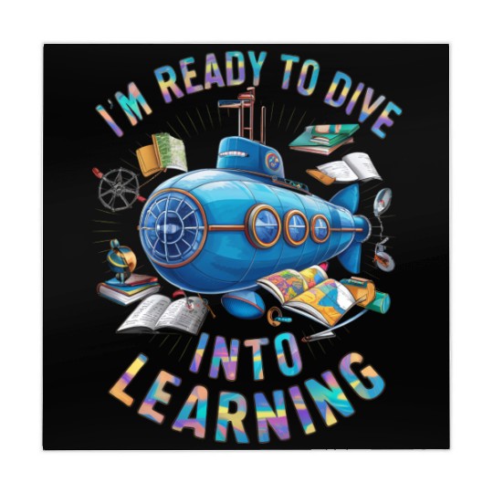 Ready To Dive Into Learning Back School Submarine Mahjong Mats