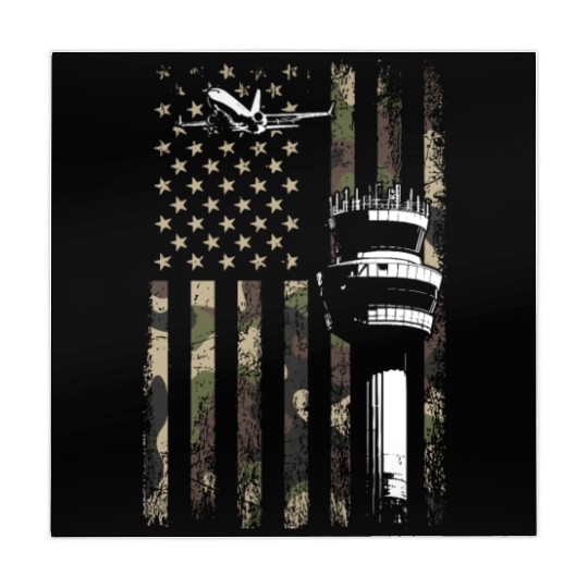 American Flag US, air traffic controller Mahjong Mats