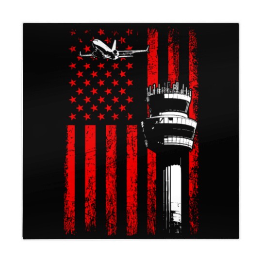 American Flag US, air traffic controller Mahjong Mats