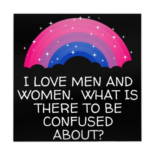 I Love Men and Women Bisexual LGBTQ Bi Pride Gay L Mahjong Mats