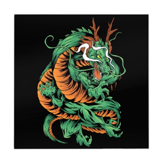 Angry Japanese Dragon Tattoo Mahjong Mats