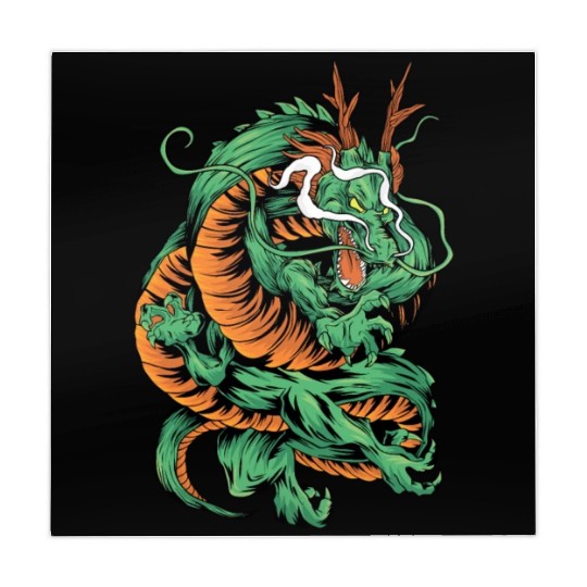Angry Japanese Dragon Tattoo Mahjong Mats