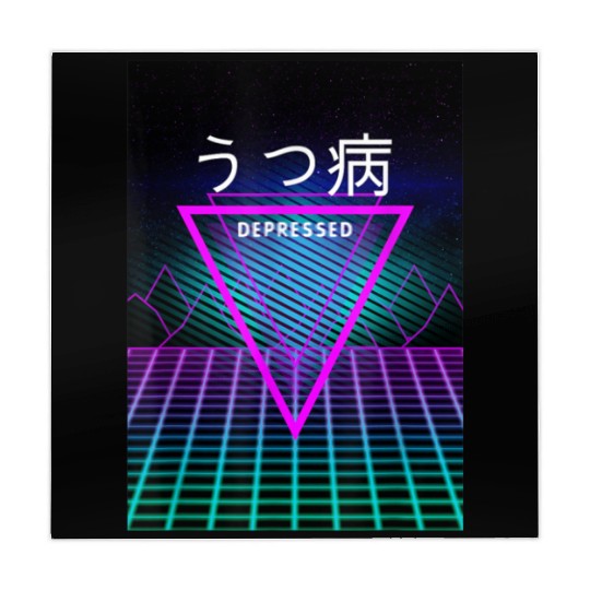 aesthetic vaporwave clothes depressed Mahjong Mats