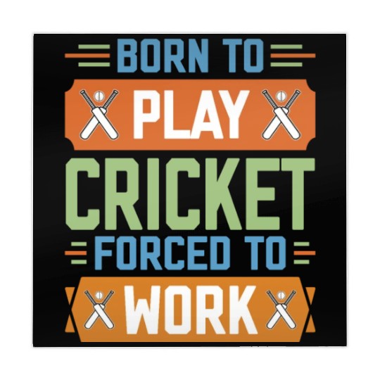 Born to Play Cricket Funny Cricketer Mahjong Mats