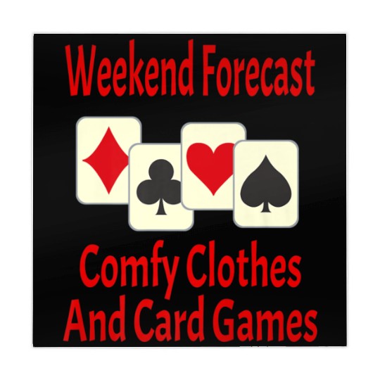 Weekend Forecast Card Player Funny Mahjong Mats