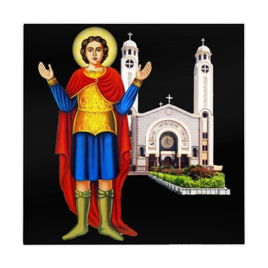 Saint Mina and his Monstary. Coptic church. Mahjong Mats