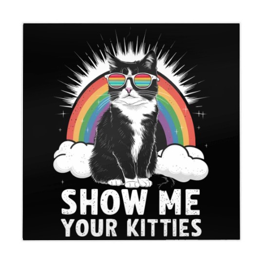 Show Me Your Kitties Funny Lesbian Gay Pride LGBT Mahjong Mats
