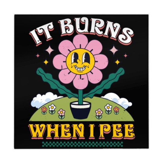 Funny Saying "It Burns When I Pee"! Sarcastic Mahjong Mats