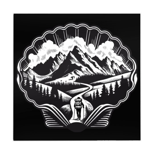 Pilgrim motif for the Way of St. James Mahjong Mats