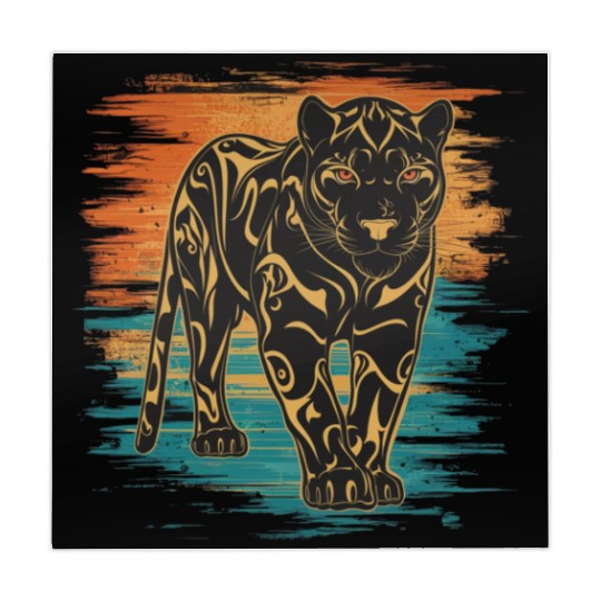 Sunset Panther Mahjong Mats