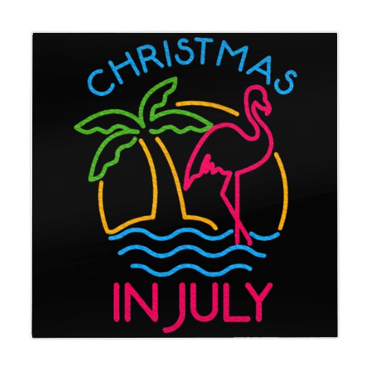 Christmas In July Pink Flamingo Mahjong Mats