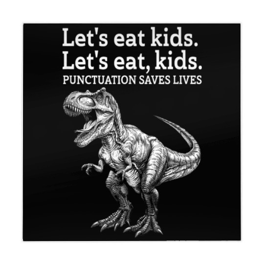 Punctuation Saves Lives Dinosaur Mahjong Mats