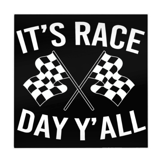 Drag Racing Racetrack Checkered Flag Race Day Mahjong Mats