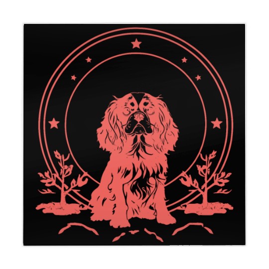 Cavalier King Charles Spaniel Celestial Tarot Card Mahjong Mats
