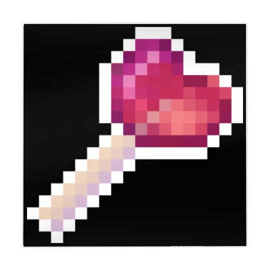 Pixel Art Sprite Cute Heart Lollipop Mahjong Mats