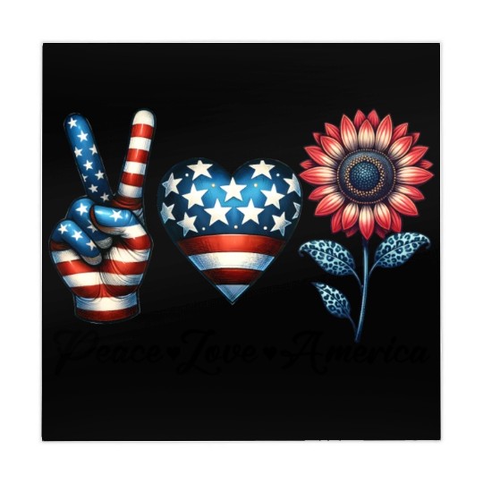 Peace Love America Mahjong Mats