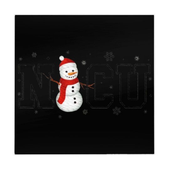 NICU Christmas Snowman Nurse Mahjong Mats