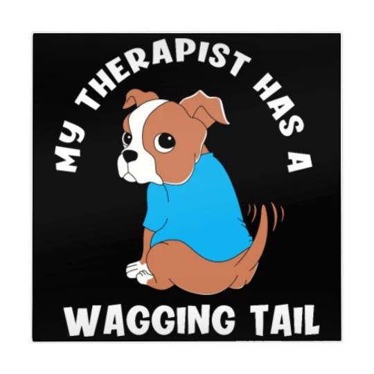 My Therapist Has A Wagging Tail Cute Therapy Dog Mahjong Mats