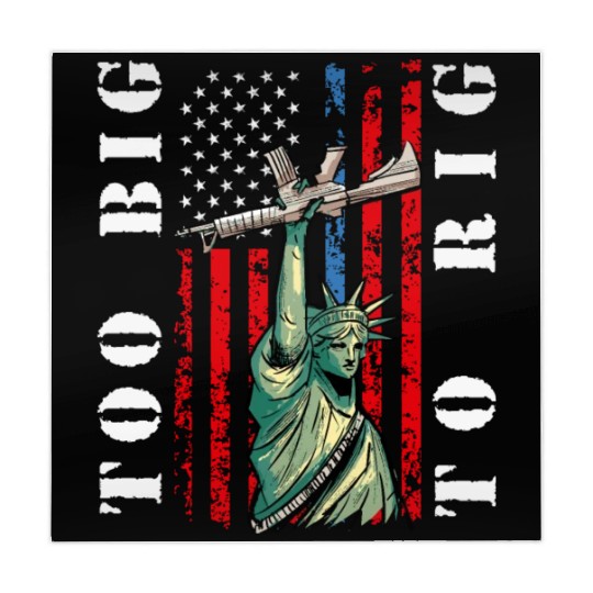 Too Big to Rig 2024 Trump Saying Trump 2024 Mahjong Mats