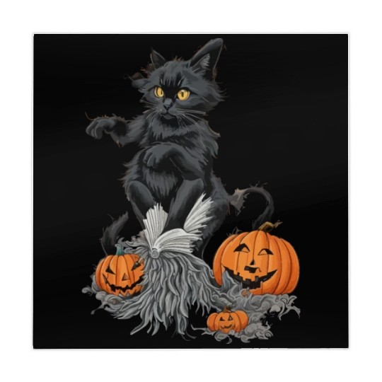 Witchy Black Cat Mahjong Mats